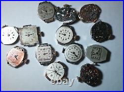 1 lot of Vintage watches, cleaned, for watch repair/parts