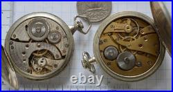 10-LOT 41 to 49mm Swiss POCKET WATCH Open Face FOR PARTS or REPAIR, not running