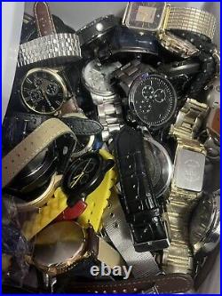 10 Pounds Watches Mix, Men Woman Untested New And Used For Resale, Parts, Repair