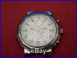 100% Genuine Baume Mercier Riviera Chronograph Watch Need Repair Or Parts