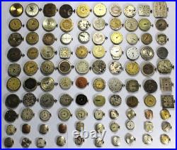 (100) Ladies Mechanical Watch MOVEMENT Lot #2 Vintage Parts/Repair/Crafts