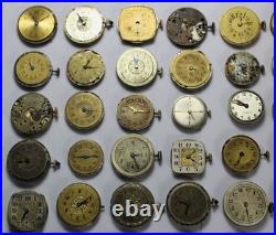 (100) Ladies Mechanical Watch MOVEMENT Lot #2 Vintage Parts/Repair/Crafts