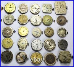 (100) Ladies Mechanical Watch MOVEMENT Lot #2 Vintage Parts/Repair/Crafts