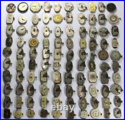 (100) Ladies Mechanical Watch MOVEMENT Lot #7 Vintage Parts/Repair/Crafts