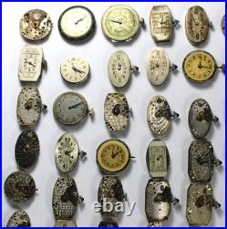 (100) Ladies Mechanical Watch MOVEMENT Lot #7 Vintage Parts/Repair/Crafts