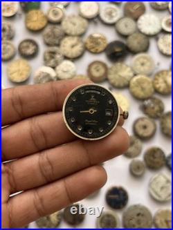 100 Vintage Watch Movements Lot Automatic Manual Mixed Brands Parts Repair Scrap