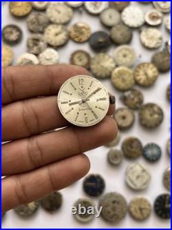 100 Vintage Watch Movements Lot Automatic Manual Mixed Brands Parts Repair Scrap