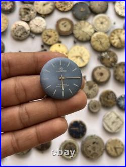 100 Vintage Watch Movements Lot Automatic Manual Mixed Brands Parts Repair Scrap