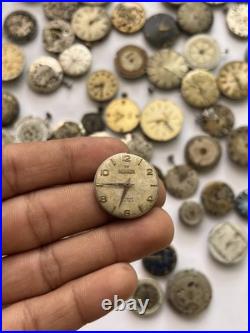 100 Vintage Watch Movements Lot Automatic Manual Mixed Brands Parts Repair Scrap