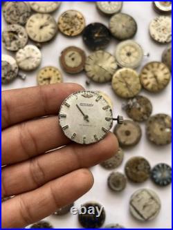 100 Vintage Watch Movements Lot Automatic Manual Mixed Brands Parts Repair Scrap