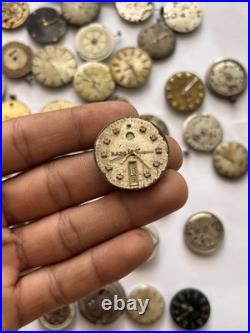 100 Vintage Watch Movements Lot Automatic Manual Mixed Brands Parts Repair Scrap