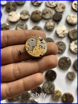 100 Vintage Watch Movements Lot Automatic Manual Mixed Brands Parts Repair Scrap