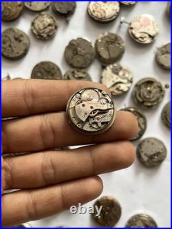 100 Vintage Watch Movements Lot Automatic Manual Mixed Brands Parts Repair Scrap
