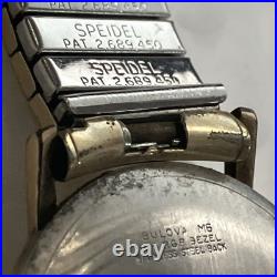 10kt RGP Bezel Vintage Bulova M6 Wind Watch For Parts or Repair Band Speidel