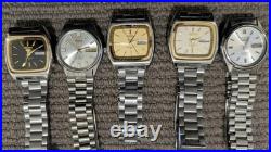 10x Original Seiko 5 Watches Automatic 17/21 Jewels For Repair /Parts Japan Made