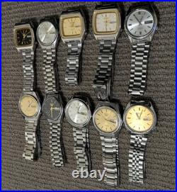 10x Original Seiko 5 Watches Automatic 17/21 Jewels For Repair /Parts Japan Made