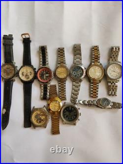 11x Automatic VTG Watches Lot-Mixed Brands-Untested-Good Movements Parts/Repair