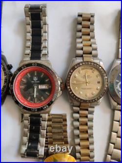 11x Automatic VTG Watches Lot-Mixed Brands-Untested-Good Movements Parts/Repair