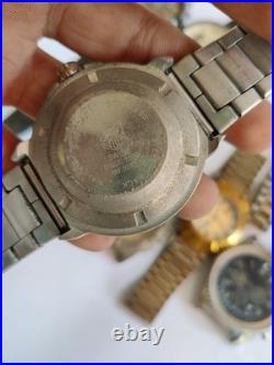 11x Automatic VTG Watches Lot-Mixed Brands-Untested-Good Movements Parts/Repair