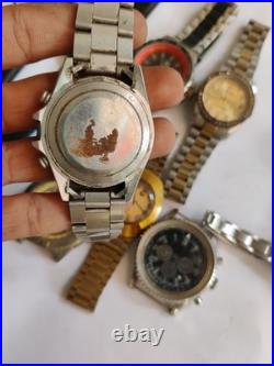 11x Automatic VTG Watches Lot-Mixed Brands-Untested-Good Movements Parts/Repair