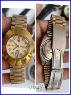 11x Automatic VTG Watches Lot-Mixed Brands-Untested-Good Movements Parts/Repair