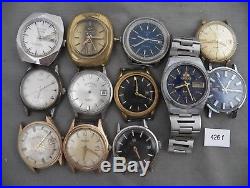 12 Vintage Men's Autowind Wrist Watches for Parts, Repair, No Reserve Auction #2