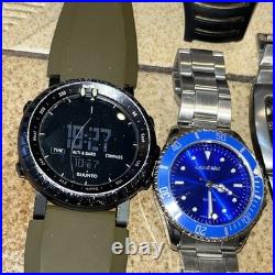 13-Qty Watch Lot for Parts Repair Seiko Suunto Michael Kors Denver Some Runners
