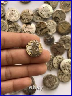 130x Vintage Watch Movements Lot Mixed Mechanical Automatic Manual Parts Repair
