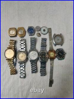13x Vintage Mechanical Watch Movements For Parts or Repair Mixed Jewels or Brand