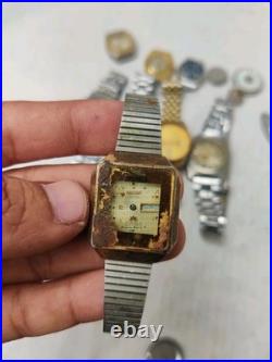 13x Vintage Mechanical Watch Movements For Parts or Repair Mixed Jewels or Brand