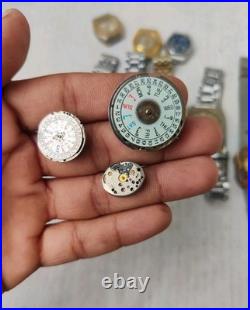 13x Vintage Mechanical Watch Movements For Parts or Repair Mixed Jewels or Brand