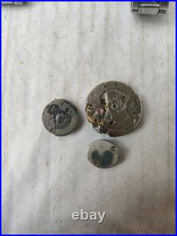 13x Vintage Mechanical Watch Movements For Parts or Repair Mixed Jewels or Brand