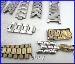 18-22mm RANGE SEIKO & CITIZEN STAINLESS STEEL BANDS WATCH PARTS REPAIR LOT W64