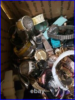 18 Lb Watch Lot, Mixed Quartz Fashion Watches, 4 parts or repair