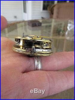 1847 antique JOHNSON london POCKETWATCH pocket watch FUSEE silver PARTS repair