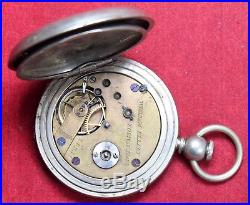 1863 Waltham William Ellery 18s 11j Pocket Watch 1859 Civil War Parts/Repair