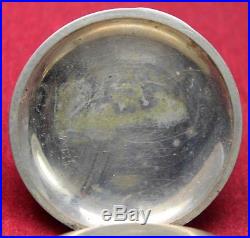 1863 Waltham William Ellery 18s 11j Pocket Watch 1859 Civil War Parts/Repair