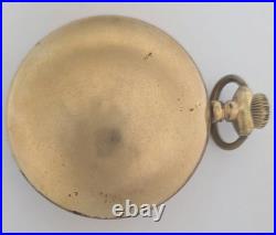 1893 Antique ELGIN Gold Plated Pocket Watch Size 18S 17J for Parts or Repair