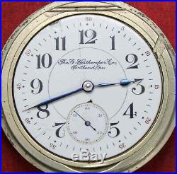 1898 Hampden Menlo Park 18s 17j Pocket Watch RAILROAD GRADE Parts/Repair