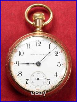 1899 Illinois Bunn Special 18s 21j Pocket Watch Railroad GF Parts/Repair