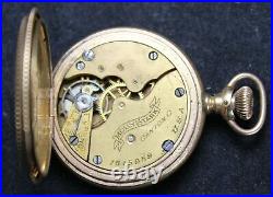 1901 Hampden Molly Stark 3/0s 7j Pocket Watch GF LS Hunter Case Parts/Repair