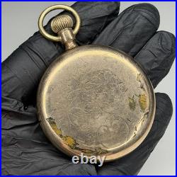 1904 Illinois Sangamo 16s 21j Railroad Gold Filled Pocket Watch PARTS/REPAIR