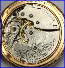 1904 Waltham Seaside 0s 7j Gold Filled Hunter Pocket Watch Parts/Repair
