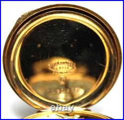 1904 Waltham Seaside 0s 7j Gold Filled Hunter Pocket Watch Parts/Repair