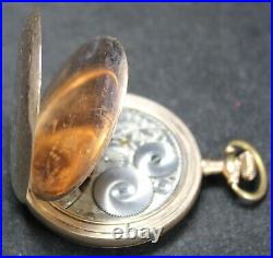 1907 Elgin Grade 314 12s 15j Pocket Watch with Fancy GF Hunter Case Parts/Repair