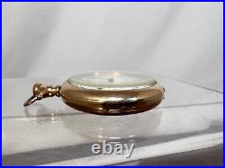 1908 E Howard Watch Co. 19j Antique Pocket Watch Parts or Repair Only Runs Read