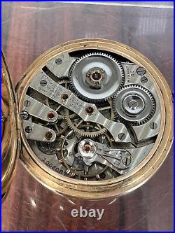 1908 E Howard Watch Co. 19j Antique Pocket Watch Parts or Repair Only Runs Read