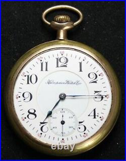1908 Hampden John C Dueber 16s 21j Pocket Watch RAILROAD GRADE Parts/Repair