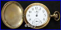 1911 New York Standard Grade 147 6s 7j Pocket Watch Hunter Case Parts/Repair