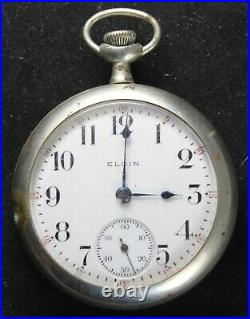 1913 Elgin Grade 317 18s 15j Pocket Watch with OF Case Parts/Repair ...